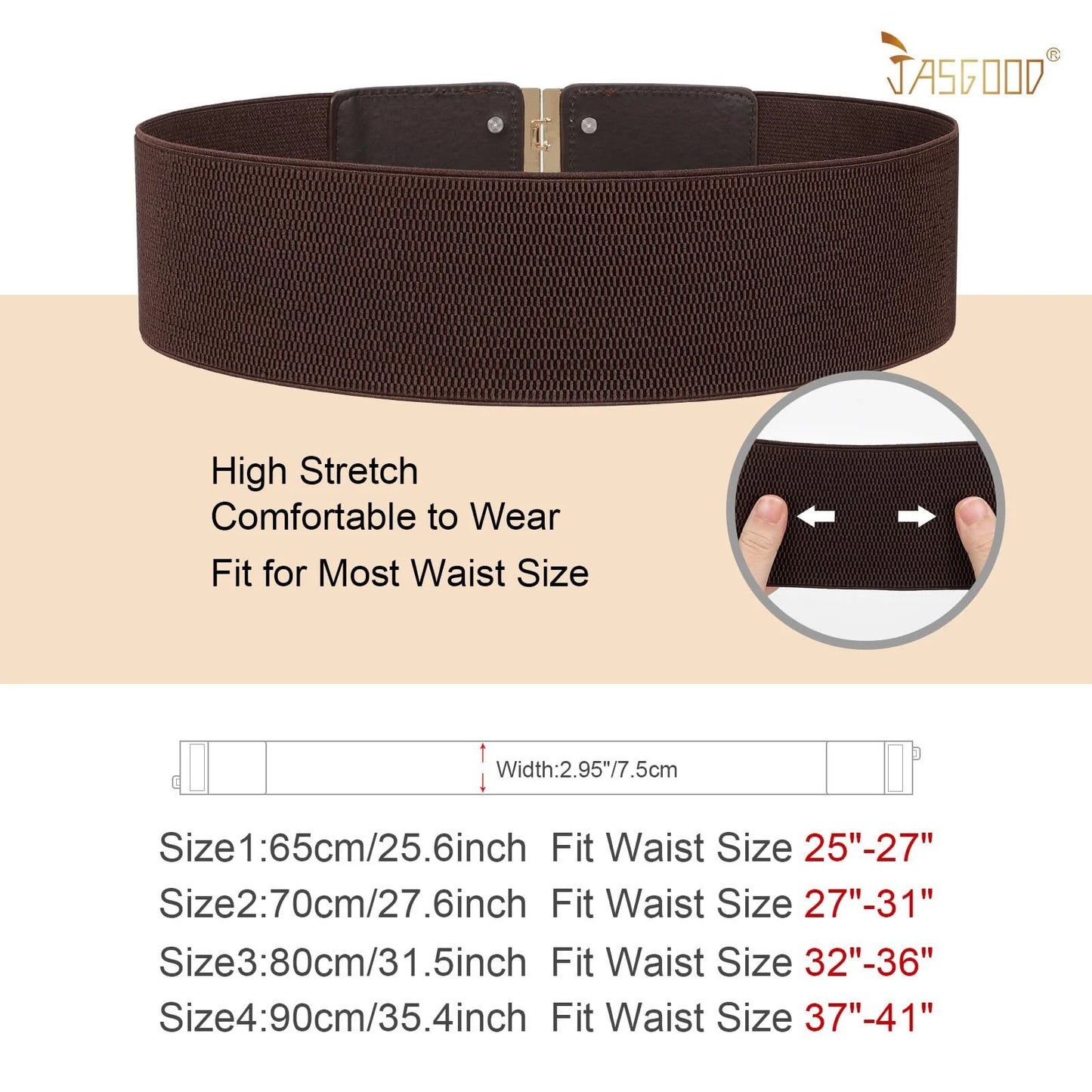 Women Wide Elastic Belt Stretchy Thick Belts for Women Dresses Ladies Waist Belts