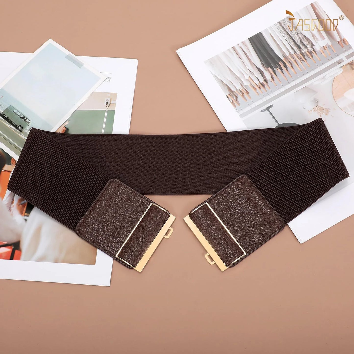 Women Wide Elastic Belt Stretchy Thick Belts for Women Dresses Ladies Waist Belts