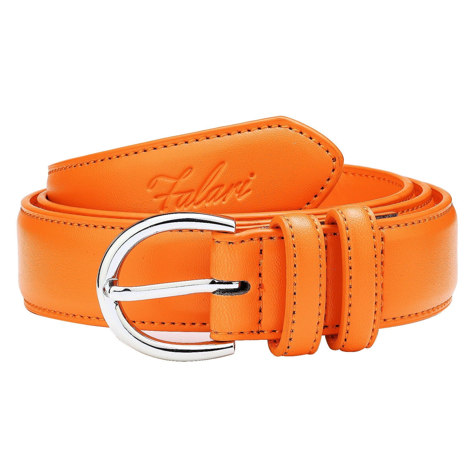 Women Genuine Leather Belt Fashion Dress Belt with Single Prong Buckle Light Blue XL